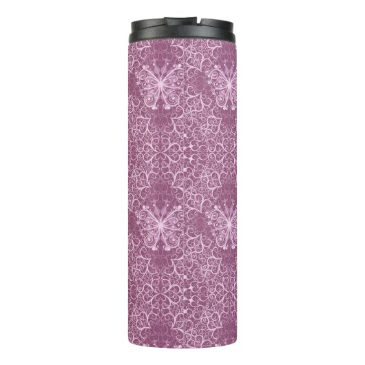  roze patroon thermosbeker (Achterkant)