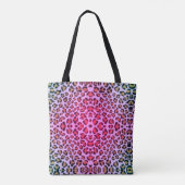 Roze patroon van de luipaard cheetah tote bag (Achterkant)