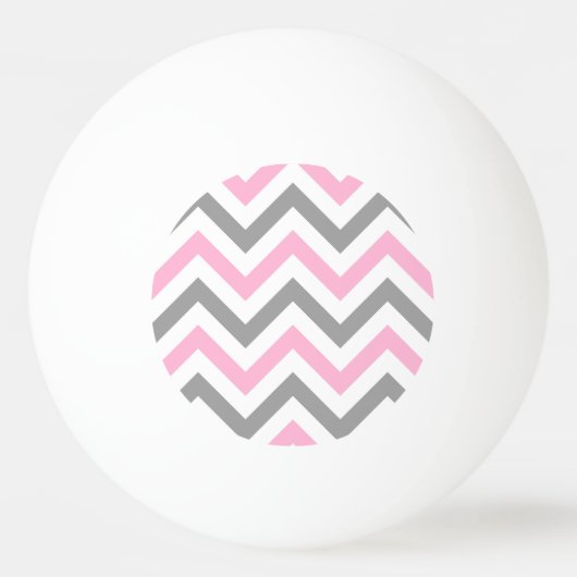 Roze, Patroon van de Zigzag van de Chevron Wht van Pingpongbal (Voorkant)