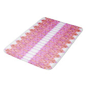 Roze Patroon Vloermat Badmat (Gekanteld)