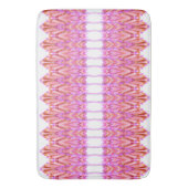 Roze Patroon Vloermat Badmat (Voorkant Verticaal)