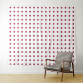 Roze patroon wandkleed (In Situ (horizontaal))