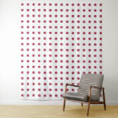 Roze patroon wandkleed (In situ)