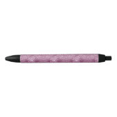 roze patroon zwarte inkt pen (Voorkant)
