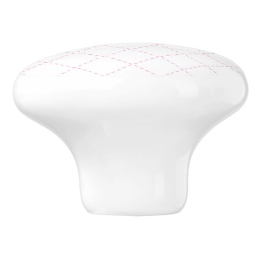 Roze patroonkeramische knoppen (Zijkant)