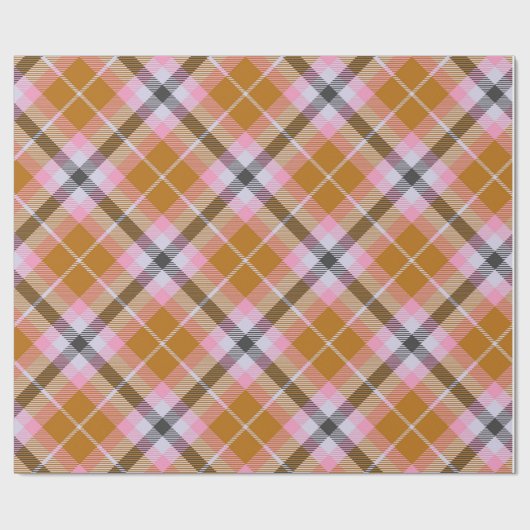 Roze patroonkerstmis cadeaupapier (Vlak)