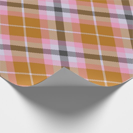 Roze patroonkerstmis cadeaupapier (Hoek)