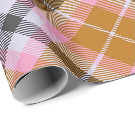 Roze patroonkerstmis cadeaupapier (Rol Hoek)