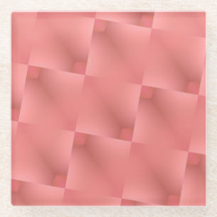 roze patroonpastelkleur glazen onderzetter