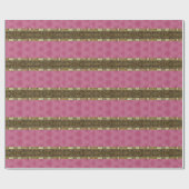 Roze Patterblijf: prachtige Stripe Cadeaupapier (Vlak)
