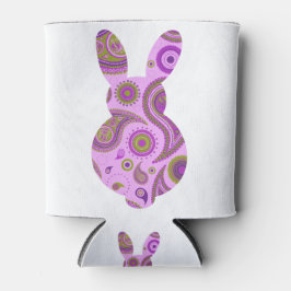 Roze Pattern Bunny Shape Blikjeskoeler