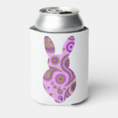 Roze Pattern Bunny Shape Blikjeskoeler (Blikje Achterkant)