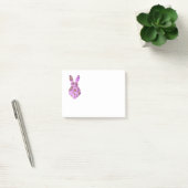 Roze Pattern Bunny Shape Post-it® Notes (Kantoor)