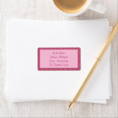 Roze patterned Designer Etiket (Insitu)