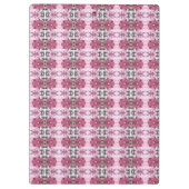 Roze Patterned Kantoor Klembord (Achterkant)