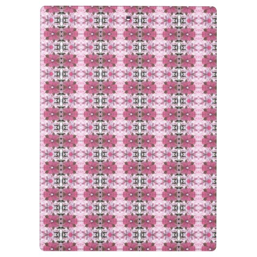 Roze Patterned Kantoor Klembord (Achterkant)