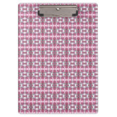Roze Patterned Kantoor Klembord (Voorkant)