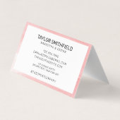 Roze patting Rustic Texture Trendy Visitekaartje (Achterkant)