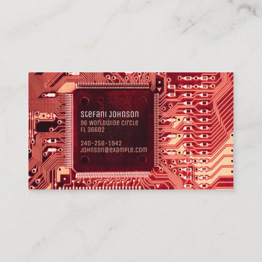 Roze PCB Gedrukte Kring, Technologie-engineering Visitekaartje (Achterkant)