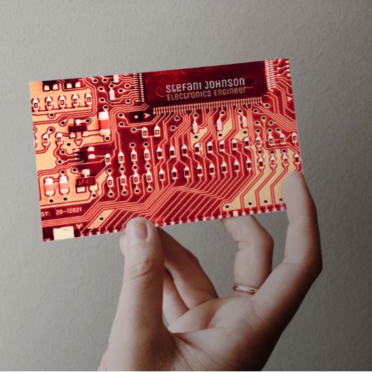 Roze PCB Gedrukte Kring, Technologie-engineering Visitekaartje