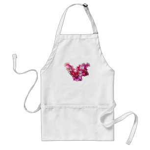 Roze pea Heart Standaard Schort