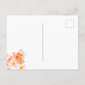 Roze peach Blush Wildflower Ik heb Kaart verplaats (Achterkant)