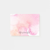  Roze Peach Waterverf Post-it® Notes (Voorkant)
