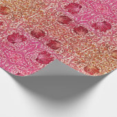  Roze Peach William Morris Pimpernel Cadeaupapier (Hoek)