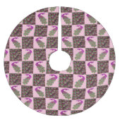 Roze Peacock Kerstboom Rok (Voorkant)