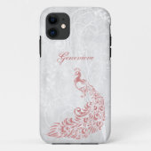 Roze Peacock op maat Case-Mate iPhone Case (Achterkant)