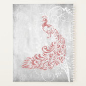 Roze Peacock op maat Planner (Achterkant)