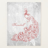 Roze Peacock op maat Planner (Voorkant)