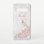 Roze Peacock op maat Samsung Galaxy Hoesje (Achterkant)