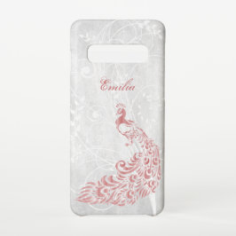 Roze Peacock op maat Samsung Galaxy S10 Hoesje