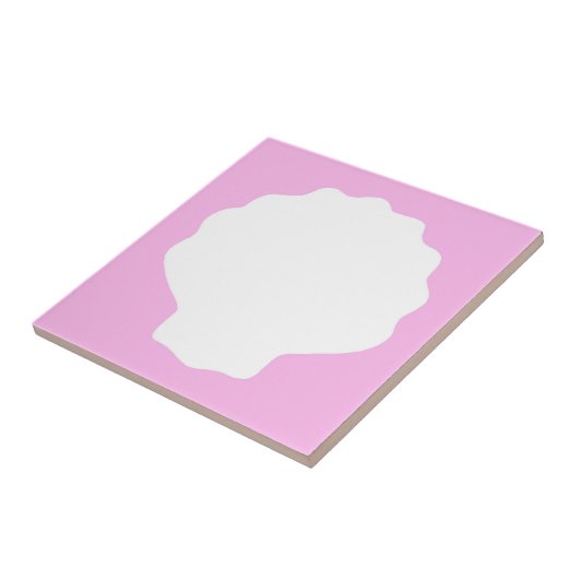 Roze Pearl Tegeltje (Zijkant)