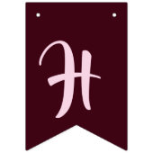 Roze Pegasus "Gelukkige Verjaardag" Vlaggetjes (Tweede vlag)