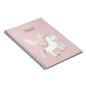 Roze Pegasus Notitieboek (Rechterzijde)