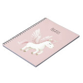 Roze Pegasus Notitieboek (Linkerzijde)