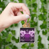 Roze Pegasus Reflectie Sleutelhanger (Hand)