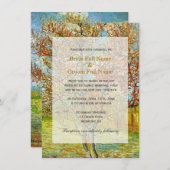 Roze pekelboom in Blossom bruiloft-uitnodigingen Kaart (Voorkant / Achterkant)