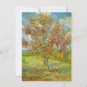 Roze pekelboom in Blossom bruiloft-uitnodigingen Kaart (Achterkant)