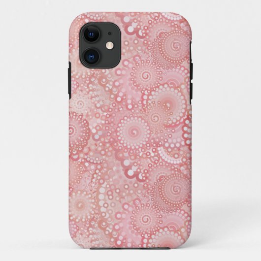 Roze, pekelvormig patroon Case-Mate iPhone case (Achterkant)