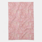 Roze, pekelvormig patroon theedoek (Verticaal)