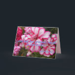 Roze Pelargonium Liefde is het Grootste bloemkaart Kaart<br><div class="desc">Roze Pelargonium Liefde is het Grootste bloemkaart. Ontworpen vanuit een van mijn originele foto's met mijn originele schrijfactie,  vanuit mijn tuin,  geniet ervan!</div>