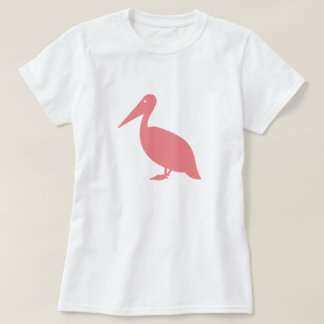Roze Pelican Silhouette T-Shirt