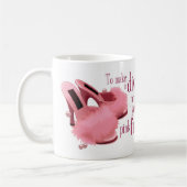 Roze pelsbontpannen koffiemok (Links)