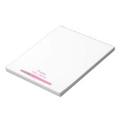 Roze pen | Opmerking van | Notitieblok leraar (Linkerzijde)