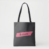 Roze penseel Austenite Bookish Tote Bag (Voorkant)