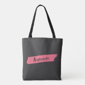 Roze penseel Austenite Bookish Tote Bag (Achterkant)