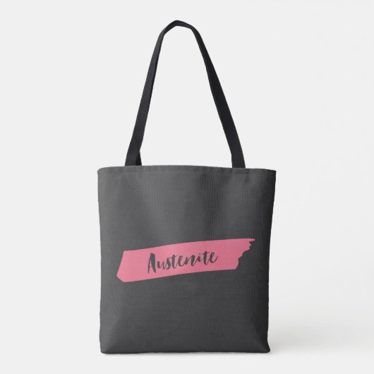 Roze penseel Austenite Bookish Tote Bag (Achterkant)